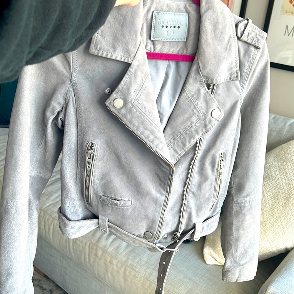 Blank NYC suede gray jacket - S